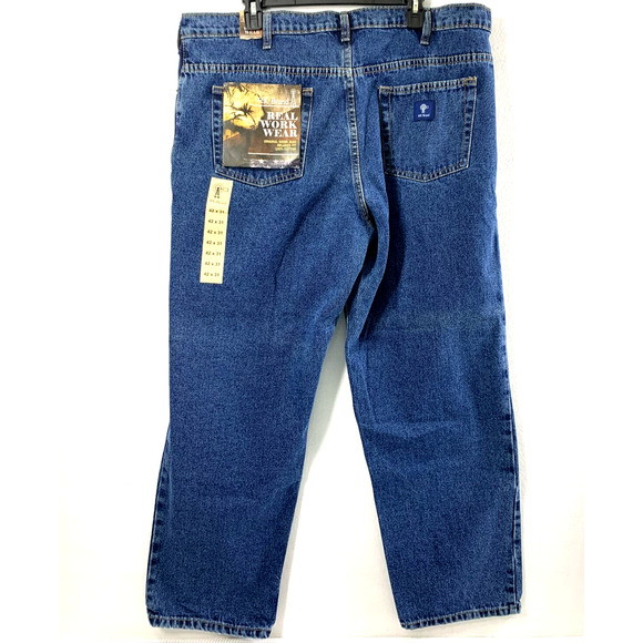 RK‎ Brand Jeans Mens 38 x 30 Relaxed Fit Medium Wash Denim Workwear - Picture 2 of 13